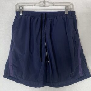 Nike Running Men's Dri-FIT 7" Shorts Medium Blue Purple Lined Pocket Lightweight
